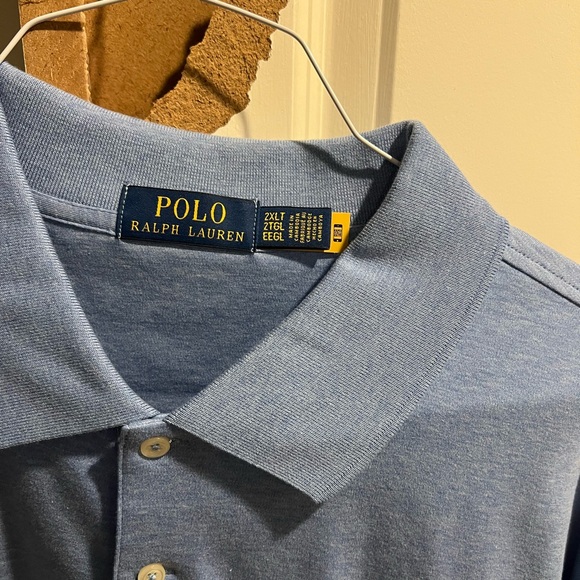 Ralph Lauren Men's Light Blue Polo Shirt - Picture 2 of 4